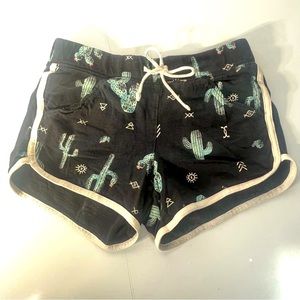 JUSTICE ACTIVE Cactus Stretch Waist Dolphin Style Shorts